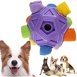 Jouets pour chiens Snuffle Ball, Tapis à priser pour la recherche de nourriture, Distributeur de friandises pour chiots, Jouets pour chiens à alimentation lente, Bande de tissu de jeu de friandises interactives, Jouets de puzzle pour chiens de nourriture