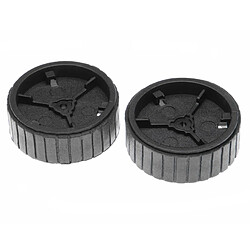 vhbw 2x Roues compatible avec iRobot Braava robot aspirateur automatique, robot nettoyeur de sol