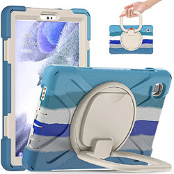 Coque en TPU + Silicone hybride avec béquille rotative à 360° Bleu coloré pour votre Samsung Galaxy Tab A7 Lite 8.7 pouces