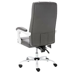 Acheter Helloshop26 Chaise fauteuil siège de bureau informatique étude de massage similicuir gris 02_0024009