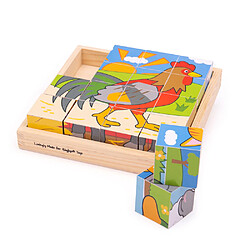 Bigjigs Toys Puzzle Cube de Ferme en Bois