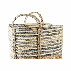 Avis Panier DKD Home Decor Fibre (33 x 33 x 35 cm) (2 Unités)