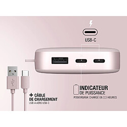 SANAG Powerbank 18000 Mah - Usb-C In & Out - Batterie Externe - Chargement Rapide - 6 Fonctions De Sécurité - Design Compact (Smokey Pink) pas cher