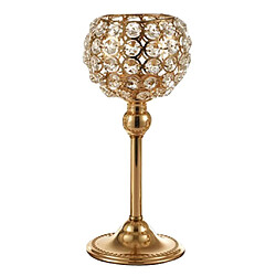 Bougeoirs En Cristal Chandeliers Pour La Décoration De Table De Mariage Cadeau 20cm Or