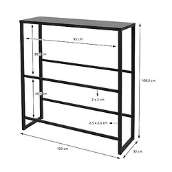 Acheter ML-Design 2x Étagère de rangement pour 6 caisses de boissons 100x32x108,5 cm anthracite