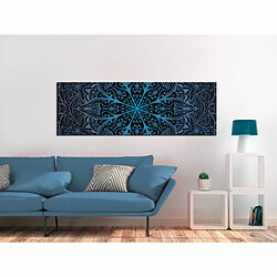 Paris Prix Tableau Imprimé Feathers Blue Narrow 40 x 120 cm