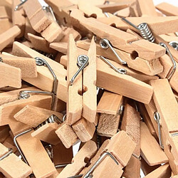 Wewoo 100 PCS Mini Pinces En Bois Naturel Clip Photo Pince À Linge Craft Décoration PegsTaille 2.5 × 0.3cm pas cher