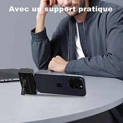 Avis SANAG Batterie Externe Portable Avec Support, Powerbank 12W 4500 Mah Avec Charge Rapide Et Ports Light-Ning+Type-C, Petit Batterie Portable Pour Iphone,Samsung,Ipad,Watch 8/9 Et Plus Encore (Noir)