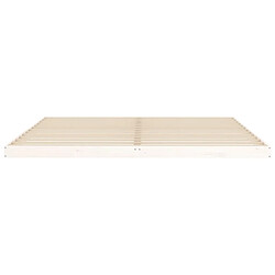 Acheter vidaXL Cadre de lit sans matelas blanc 200x200 cm bois massif de pin