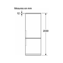 Réfrigérateur combiné 70cm 440l nofrost - KGN492LDF - BOSCH pas cher