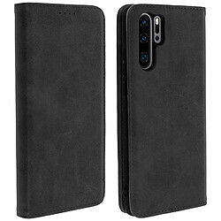 Avizar Housse Huawei P30 Pro Étui Porte-cartes Support Stand Silicone noir