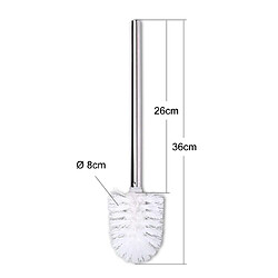 Universal 1 paquet de têtes de brosse de rechange pour les toilettes Brosse de toilette en acier inoxydable blanc Brosse de toilette de rechange Brosse de toilette de remplacement pour les outils de nettoyage pas cher