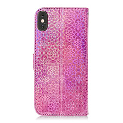 Avis Wewoo Housse Coque Pour iPhone XS Max couleur unie coloré boucle magnétique horizontale étui en cuir PU avec titulaire et fentes cartes et portefeuille et lanière rose