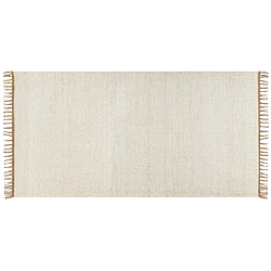 Beliani Tapis en jute 80 x 150 cm beige clair LUNIA