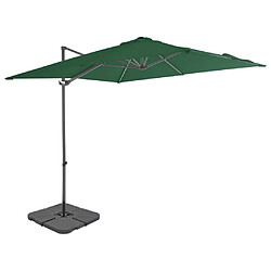 Maison Chic Parasol Jardin | Parasol avec base portable Vert - GKD47632