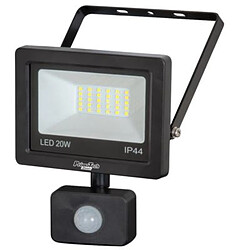 Ribimex Projecteur led 20 watt 1500 lumen ip44 mural avec détecteur