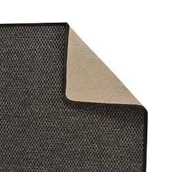 Avis vidaXL Tapis de couloir aspect sisal anthracite 80x200 cm