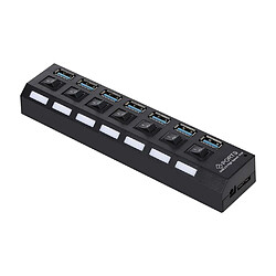 Justgreenbox 7-Port USB 3.0 HUB Splitter 7 Ports Expander avec Switch pour PC - 32778276108