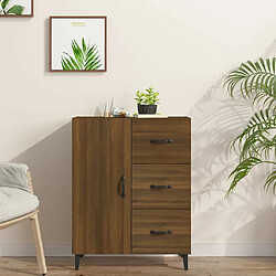 Maison Chic Buffet,Meuble de Rangement,commode pour salon,Cuisine chêne marron 69,5x34x90 cm bois d'ingénierie -MN91914