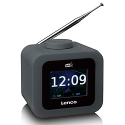 Lenco Radio-réveil DAB+/FM avec écran couleur CR-620GY Anthracite