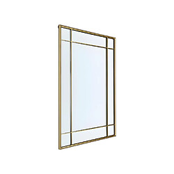 Vente-Unique Miroir verrière en métal - L. 80 x H. 120 cm - Doré antique - ANAIS