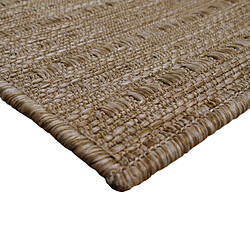 Avis Thedecofactory JUTE ASPECT BORDER LINE - Tapis aspect jute à motif bordure naturel 120x160