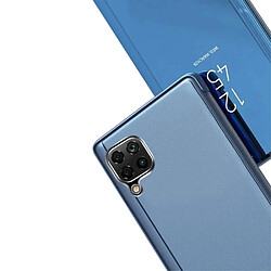 Avis Htdmobiles Housse pour Samsung Galaxy M33 5G - etui coque portefeuille clear view miroir + verre trempe - BLEU