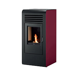 Acheter Poêle à granulés de bois 8kw bordeaux - 112069 - SUPRA