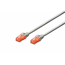 Avis Digitus 5 M Cat6 u-uTP – Câble réseau (CAT6, U/UTP (UTP), RJ-45, RJ-45, Mâle/Mâle, Gris)