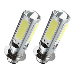 2pcs COB LED 6000K Lumière Antibrouillard de Phare de Moto Quad - Blanc