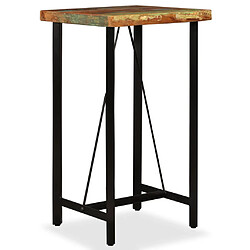 vidaXL Ensemble de bar 3 pcs Bois de récupération massif