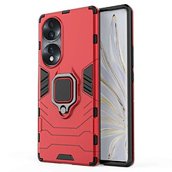 Htdmobiles Coque pour Huawei Honor 70 5G - housse etui rigide anti choc + verre trempe - ROUGE