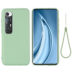 Coque en silicone souple avec sangle vert pour votre Xiaomi Mi 10S