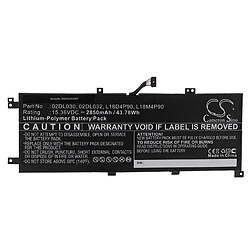 vhbw Batterie compatible avec Lenovo ThinkPad L13 20R4S42200, 20R4S46B02, 20R4S47R00, 20R4S47U00 ordinateur portable (2850mAh, 15,36V, Li-polymère)