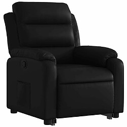 Avis Maison Chic Fauteuil Relax pour salon, Fauteuil inclinable Noir Similicuir -GKD46849