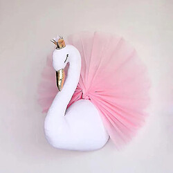 Universal Baby Room Decor Nursery Swan en peluche - 3d Animal Head Mur suspendu chambre pour enfants