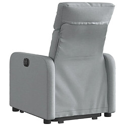 Acheter vidaXL Fauteuil inclinable électrique gris clair tissu