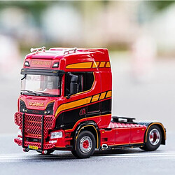 Universal 1: 64 Scalia S730 poids lourd camion tracteur moulé sous pression avec alliage modèle de voiture collection souvenirs bijoux démonstration jouets cadeaux décoration |(Rouge)