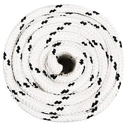 vidaXL Corde de bateau tressé Blanc 18 mmx25 m Polyester