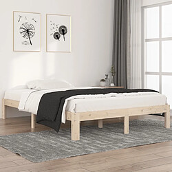 vidaXL Cadre de lit sans matelas bois massif de pin 140x200 cm