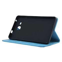 Wewoo Housse Étui bleu pour Samsung Galaxy Tab A 7.0 fleurs pressées motif papillon flip horizontal en cuir PU avec boucle magnétique & Titulaire & Slots de cartes Portefeuille pas cher