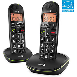 Doro telephone fixe sans filaire DUO Noir vert