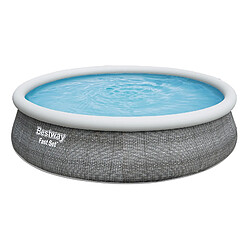 Piscine Démontable Bestway Fast Set Rotin 457x107 cm Filtre à Cartouche de 2.006 litres/heure