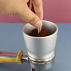 Avis Tasse De Récepteur De Poudre D'anneau De Dosage De Café Pour L'argent Durable De Machine à Expresso