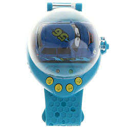 2 en 1 mini télécommande montre voiture capteur de gravité montre rc voiture bleu