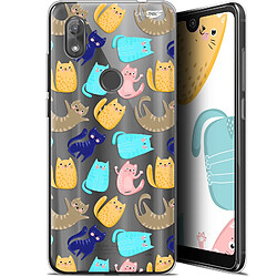 Caseink Coque arrière Wiko View 2 (6 ) Gel HD [ Nouvelle Collection - Souple - Antichoc - Imprimé en France] Chat Danse