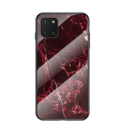 Coque en TPU motif de grain de marbre rouge pour votre Samsung Galaxy A81/Note 10 Lite