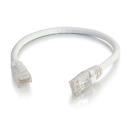 Cables To Go C2G Câble de raccordement réseau Cat5e avec gaine non blindé (UTP) de 1,5 M - Blanc