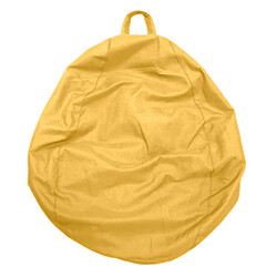 Grand Audlt Adolescent Taille Sac De Haricot Chaise Couverture Literie Jouet De Stockage Jaune