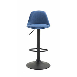 Non Tabouret de bar Kiel tissu noir